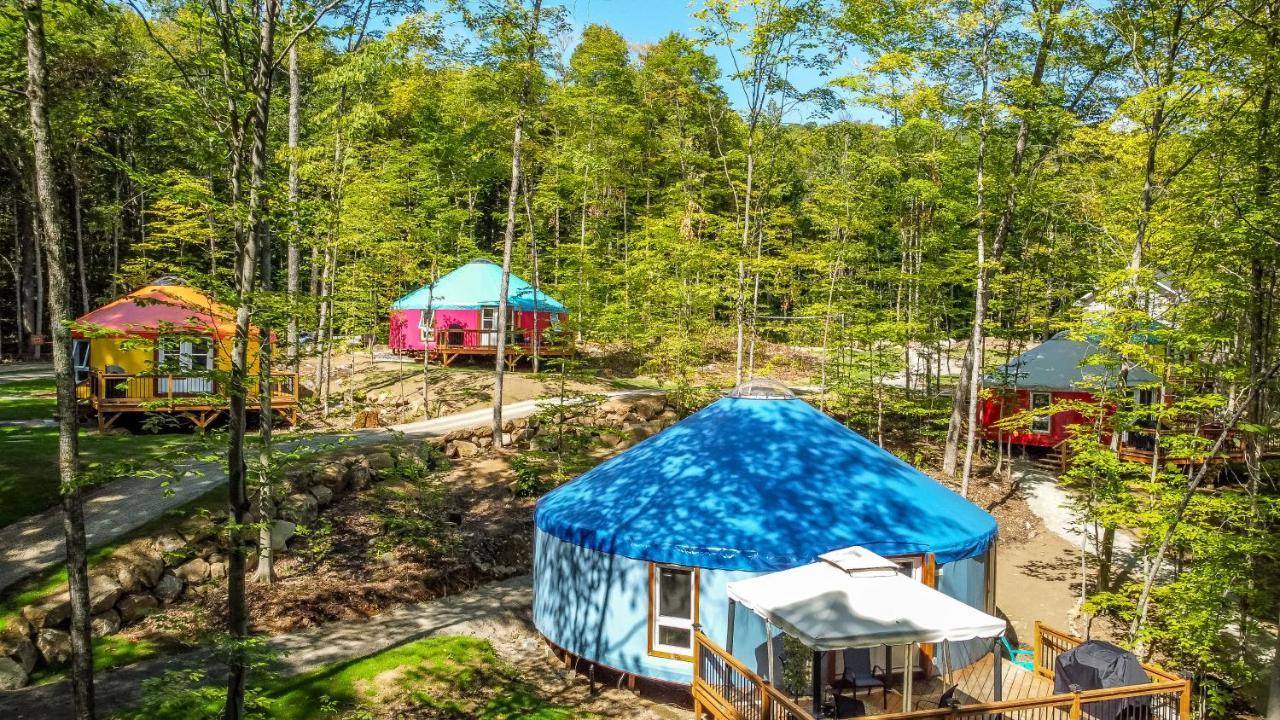 Yourtes Glamping Du Poisson Blanc Notre-Dame-du-Laus 외부 사진